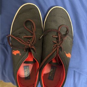 Polo Ralph Lauren black sneakers size 13